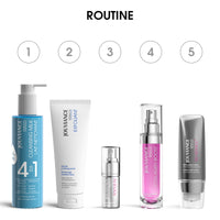 routine soin cinq produits